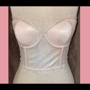 Victoria’s Secret baby pink lace Dream Angel Bustier 💞💞32D